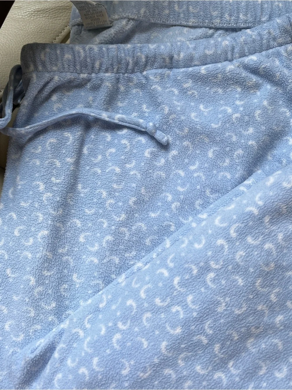 Eileen West Light Blue Microfleece Pajama Set